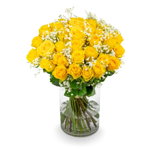 Kytice žlutých růží